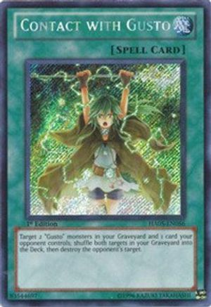 Contact with Gusto [HA05-EN056] Secret Rare - Trinity Hobby