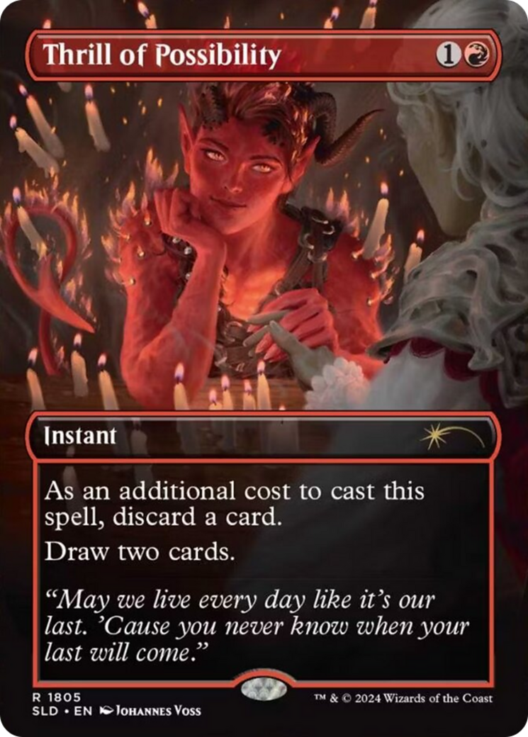 Thrill of Possibility  [Foil]  (SLD-1805) - [Secret Lair Drop] (Borderless) - Trinity Hobby