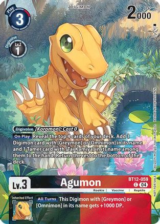 Agumon [BT12-059] - BT12-059 (Legend Pack 2024) [Across Time] - Trinity Hobby