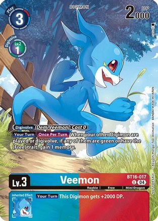 Veemon [BT16-017] (Legend Pack 2024) [Beginning Observer] - Trinity Hobby
