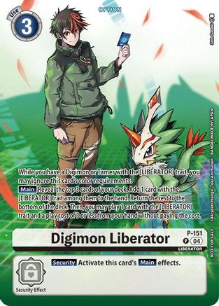 Digimon Liberator [P-151] - P-151 (Legend Pack 2024) [Promotional Cards] - Trinity Hobby