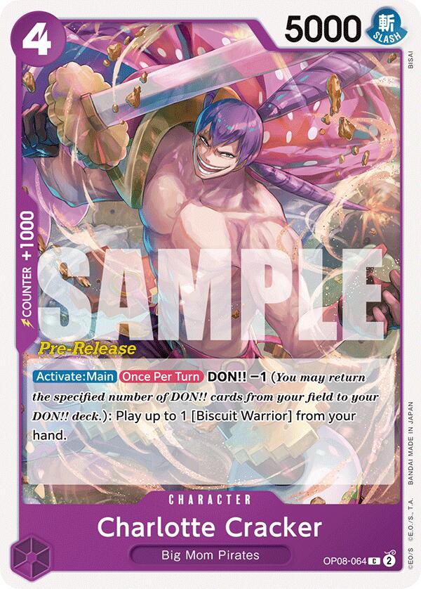 Charlotte Cracker (OP08-064) - [Two Legends Pre-Release Cards] - Trinity Hobby