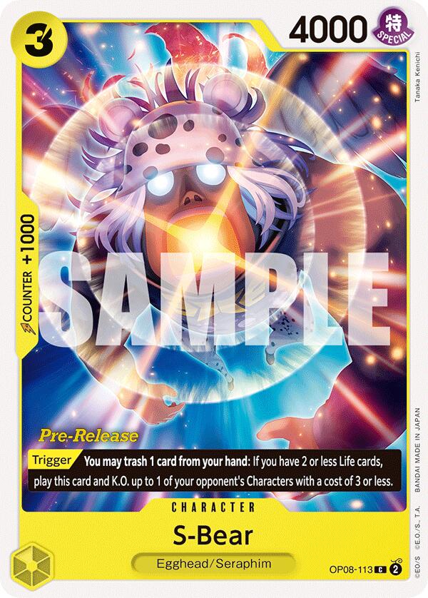 S-Bear (OP08-113) - [Two Legends Pre-Release Cards] - Trinity Hobby