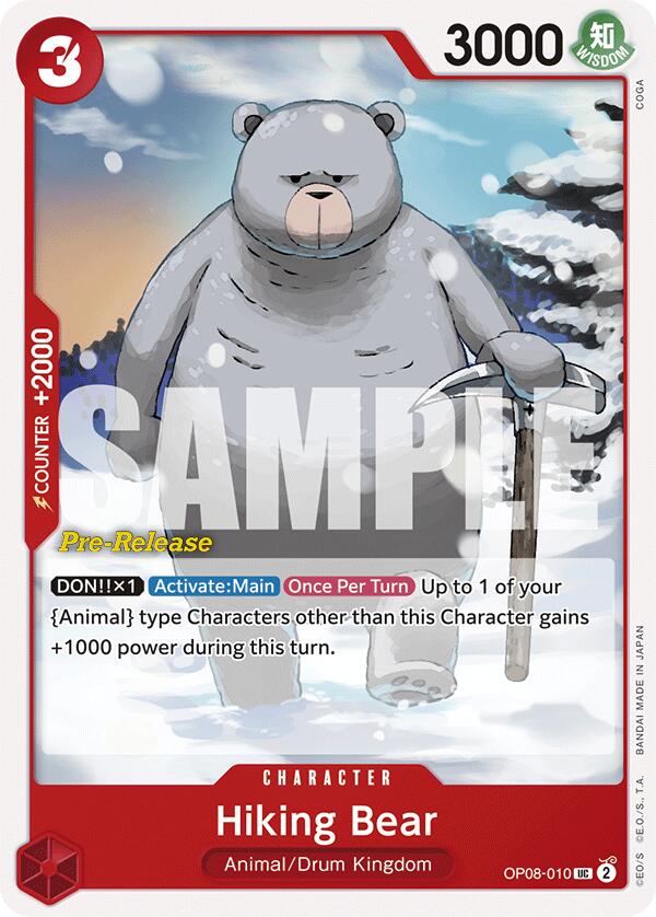 Hiking Bear (OP08-010) - [Two Legends Pre-Release Cards] - Trinity Hobby