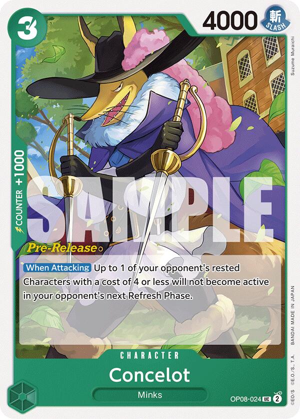 Concelot (OP08-024) - [Two Legends Pre-Release Cards] - Trinity Hobby