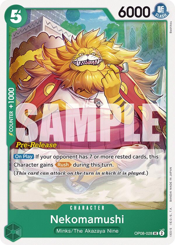 Nekomamushi (OP08-028) - [Two Legends Pre-Release Cards] - Trinity Hobby