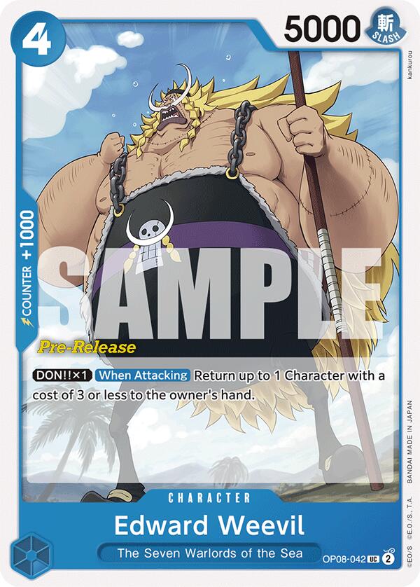 Edward Weevil (OP08-042) - [Two Legends Pre-Release Cards] - Trinity Hobby