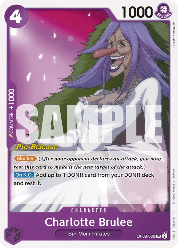 Charlotte Brulee (OP08-066) - [Two Legends Pre-Release Cards] - Trinity Hobby