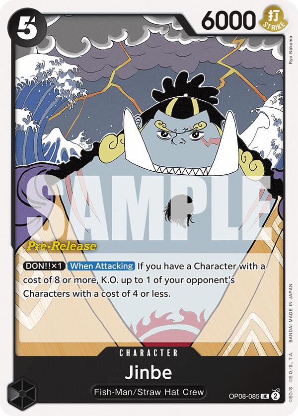 Jinbe (OP08-085) - [Two Legends Pre-Release Cards] - Trinity Hobby