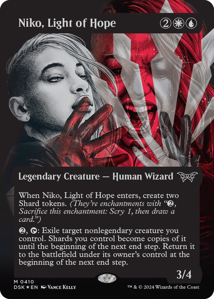 Niko, Light of Hope (Showcase) (Textured) [Duskmourn: House of Horror] - Trinity Hobby