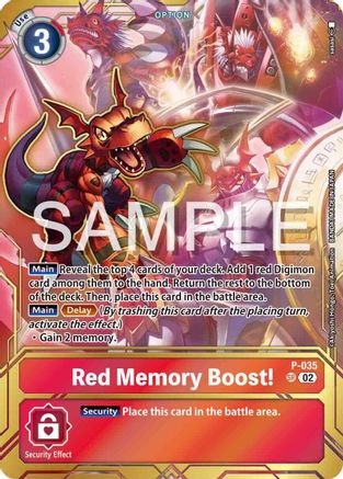 Red Memory Boost! [P-035] - P-035 (Premium Card Collection - Memory Boost! Set) [Promotional Cards] - Trinity Hobby