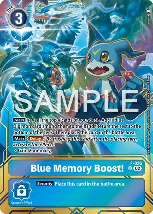 Blue Memory Boost! [P-036] - P-036 (Premium Card Collection - Memory Boost! Set) [Promotional Cards] - Trinity Hobby