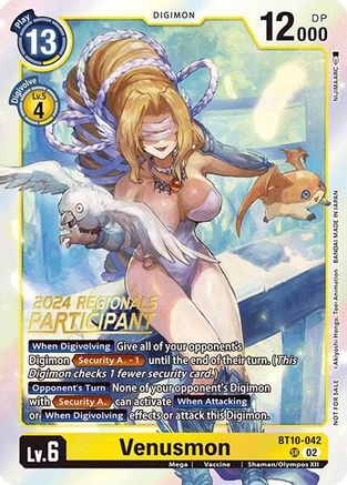 Venusmon [BT10-042] (2024 Regionals Participant) [Xros Encounter] - Trinity Hobby