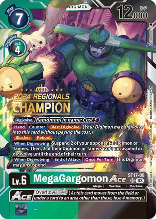 MegaGargomon ACE [ST17-08] (2024 Regionals Champion) [Starter Deck: Double Typhoon Advanced Deck Set] - Trinity Hobby