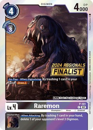 Raremon [P-101] - P-101 (2024 Regionals Finalist) [Promotional Cards] - Trinity Hobby