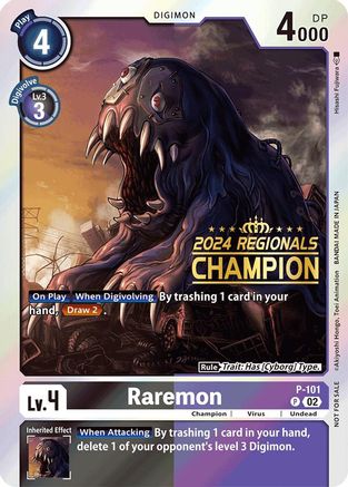 Raremon [P-101] - P-101 (2024 Regionals Champion) [Promotional Cards] - Trinity Hobby