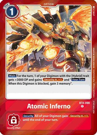 Atomic Inferno [BT4-098] (Event Pack 7) [Great Legend] - Trinity Hobby