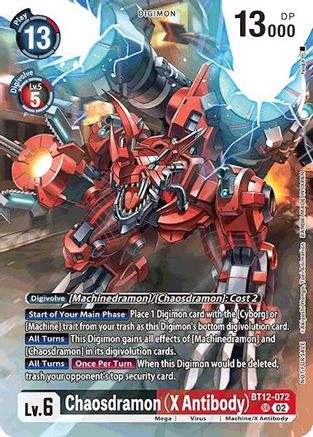 Chaosdramon [BT12-072] (X Antibody - Event Pack 7) [Across Time] - Trinity Hobby