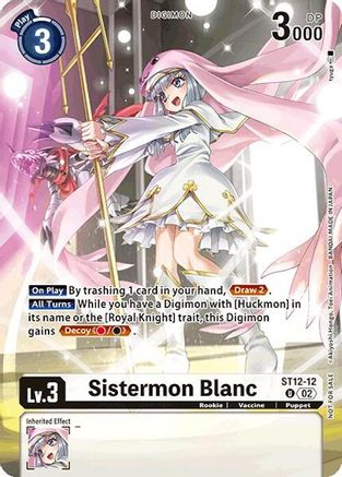 Sistermon Blanc [ST12-12] (Event Pack 7) [Starter Deck: Jesmon] - Trinity Hobby