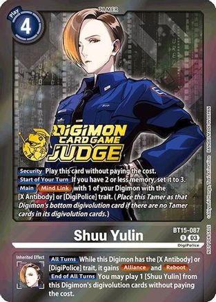 Shuu Yulin [BT15-087] (Judge Pack 6) [Exceed Apocalypse] - Trinity Hobby