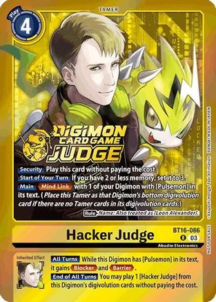 Hacker Judge [BT16-086] (Judge Pack 6) [Beginning Observer] - Trinity Hobby