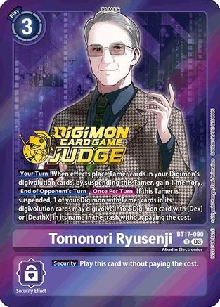 Tomonori Ryusenji [BT17-090] (Judge Pack 6) [Secret Crisis] - Trinity Hobby