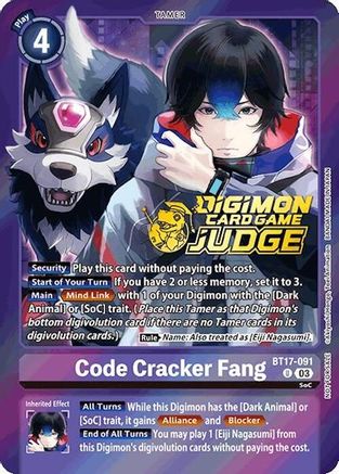 Code Cracker Fang [BT17-091] (Judge Pack 6) [Secret Crisis] - Trinity Hobby