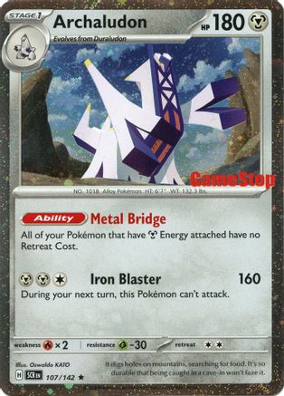 Archaludon (Cosmos Holo) (Gamestop Exclusive) - (107) [Miscellaneous Cards & Products]
