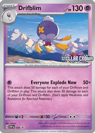 Drifblim (SVP135) [Scarlet & Violet: Black Star Promos] - Trinity Hobby