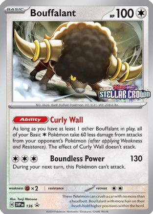 Bouffalant (SVP136) [Scarlet & Violet: Black Star Promos] - Trinity Hobby