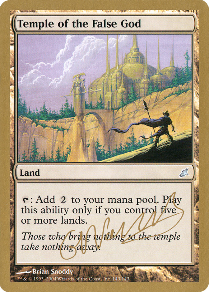 Temple of the False God (Gabriel Nassif) [World Championship Decks 2004] - Trinity Hobby