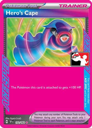 Hero's Cape - (152/162) Holofoil [Prize Pack Series Cards]