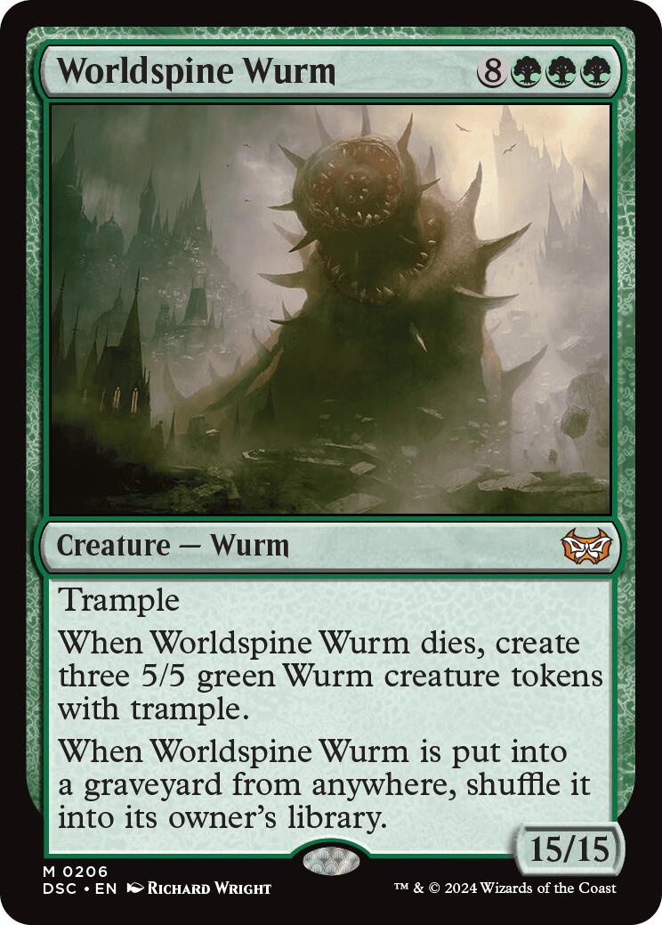 Worldspine Wurm [Duskmourn: House of Horror Commander] - Trinity Hobby