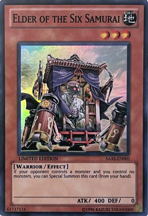 Elder of the Six Samurai [SAAS-EN001] Super Rare - Trinity Hobby