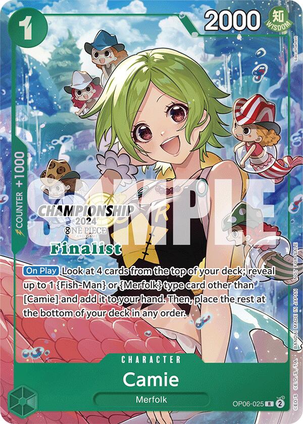 Camie (Championship 2024 Finalist Card Set) (OP06-025) - [One Piece Promotion Cards] Foil - Trinity Hobby
