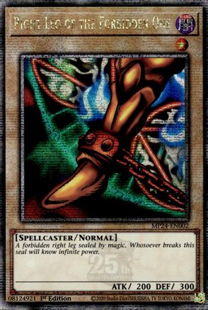 Right Leg of the Forbidden One [MP24-EN002] Quarter Century Secret Rare - Trinity Hobby