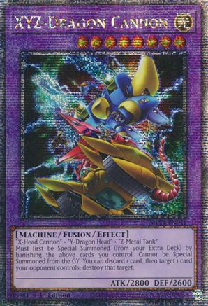 XYZ-Dragon Cannon (Alternate Art) [MP24-EN011] Quarter Century Secret Rare - Trinity Hobby