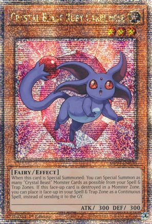 Crystal Beast Ruby Carbuncle [MP24-EN020] Quarter Century Secret Rare - Trinity Hobby