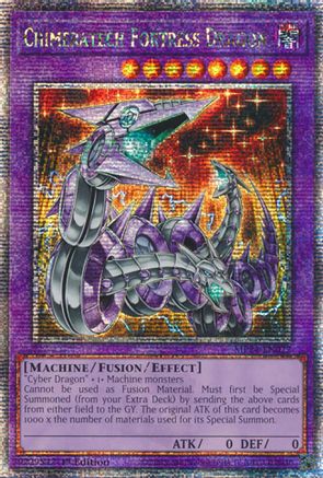 Chimeratech Fortress Dragon [MP24-EN022] Quarter Century Secret Rare - Trinity Hobby
