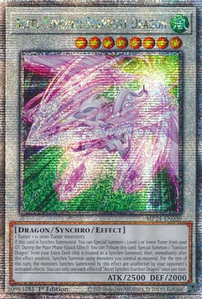 Accel Synchro Stardust Dragon [MP24-EN030] Quarter Century Secret Rare - Trinity Hobby