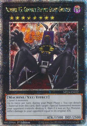 Number 15: Gimmick Puppet Giant Grinder [MP24-EN032] Quarter Century Secret Rare - Trinity Hobby