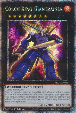 Coach King Giantrainer [MP24-EN034] Quarter Century Secret Rare - Trinity Hobby