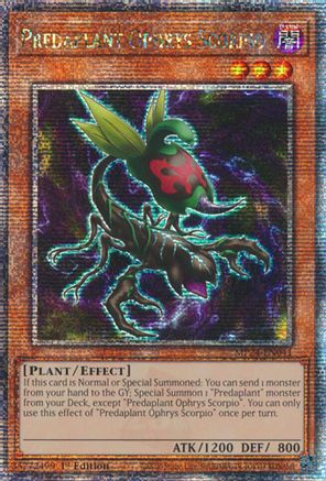 Predaplant Ophrys Scorpio [MP24-EN041] Quarter Century Secret Rare - Trinity Hobby