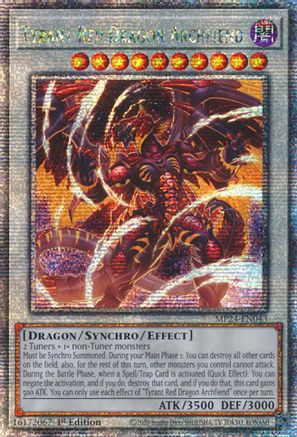 Tyrant Red Dragon Archfiend [MP24-EN043] Quarter Century Secret Rare - Trinity Hobby