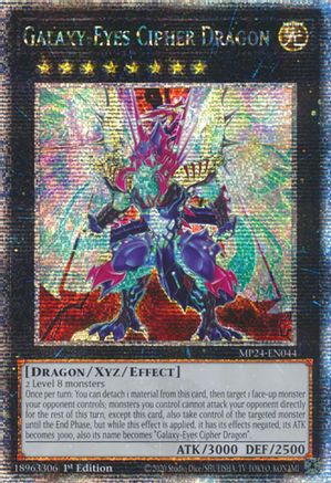 Galaxy-Eyes Cipher Dragon [MP24-EN044] Quarter Century Secret Rare - Trinity Hobby