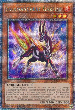 Salamangreat Gazelle [MP24-EN049] Quarter Century Secret Rare - Trinity Hobby