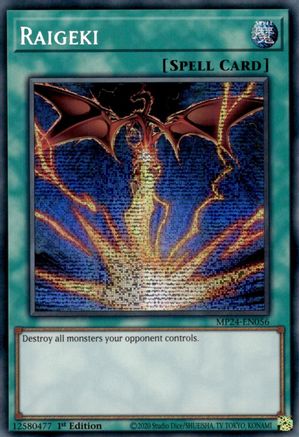 Raigeki (Alternate Art) [MP24-EN056] Prismatic Secret Rare - Trinity Hobby