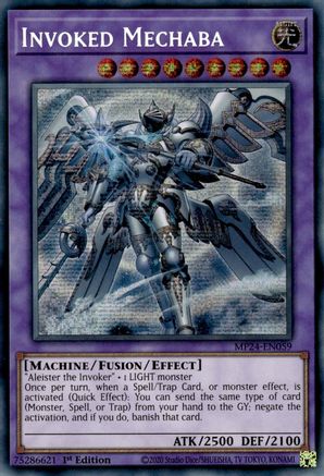 Invoked Mechaba (Alternate Art) [MP24-EN059] Prismatic Secret Rare - Trinity Hobby