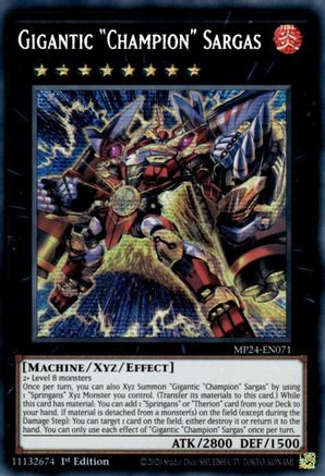 Gigantic "Champion" Sargas [MP24-EN071] Prismatic Secret Rare - Trinity Hobby