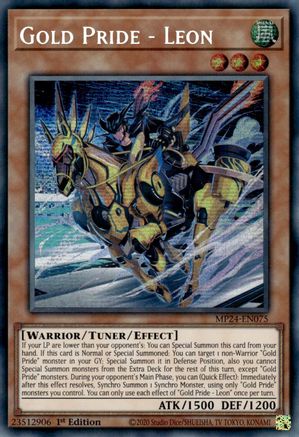 Gold Pride - Leon [MP24-EN075] Prismatic Secret Rare - Trinity Hobby